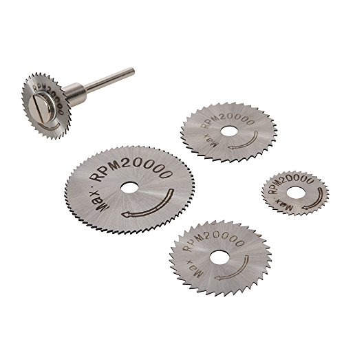 Silverline Tools 289305 HSS zestaw tarcz do piły 6 szt. 22, 25, 32, 35 i 44 mm, srebrny - obrazek 1