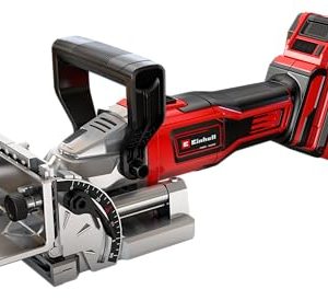 Einhell Akumulatorowa frezarka nutowa TE BJ 18 Li Solo Power X Change (18 V, Ion, bezstopniowa regulacja kąta/wysokości, 6 poziomów regulacji głębokości, bez akumulatora i ładowarki) Einhell Akumulatorowa frezarka nutowa TE BJ 18 Li Solo Power X Change (18 V, Ion, bezstopniowa regulacja kąta/wysokości, 6 poziomów regulacji głębokości, bez akumulatora i ładowarki)