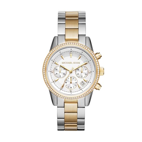 Michael Kors Zegarek chronograficzny, Damski, Rozmiar: One Size, Srebrny