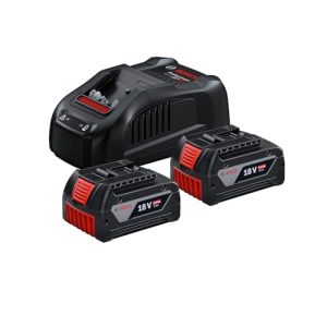 Bosch Professional System 18V – Zestaw Akumulatorów – 2× GBA 18V 5.0Ah, GAL 1880 CV Bosch Professional System 18V – Zestaw Akumulatorów – 2× GBA 18V 5.0Ah, GAL 1880 CV