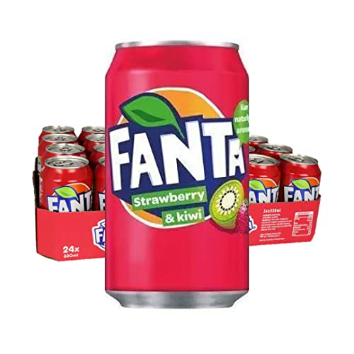 Fanta (DK) truskawka – Kiwi, puszka 24 x 33 cl