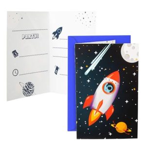 Zaproszenia Na Urodziny Kosmos, 6 Szt. Zaproszenia Na Urodziny Kosmos, 6 Szt.
