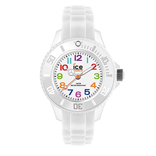 Ice-Watch – ICE mini White Biały zegarek chłopięcy (mieszany) z silikonowym paskiem 000744 (Extra Small) Ice-Watch – ICE mini White Biały zegarek chłopięcy (mieszany) z silikonowym paskiem 000744 (Extra Small)