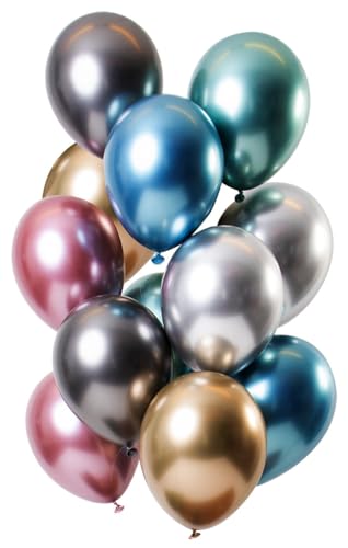 Folat 69718 balon efekt 33 cm 12 sztuk lateksowych balonów z helem, dekoracja urodzinowa, 30 - obrazek 1