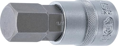 BGS 2753 Nasadka do bitów napęd 12,5 mm (1/2") gniazdo sześciokątne 13/16" - obrazek 1
