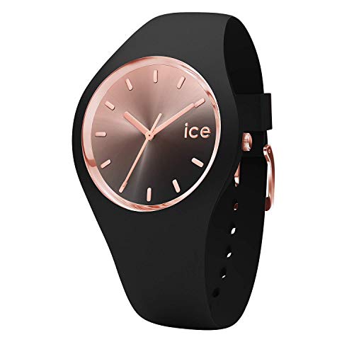 ICE Watch sunset Black Damski czarny zegarek z silikonowym paskiem 015748 (Medium)