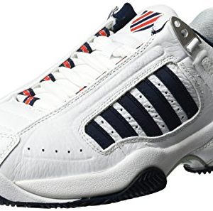 K-Swiss Performance Męskie buty tenisowe Ks Tfw Defier Rs, biały Dressblues Fieryred 38, 41.5 EU K-Swiss Performance Męskie buty tenisowe Ks Tfw Defier Rs, biały Dressblues Fieryred 38, 41.5 EU