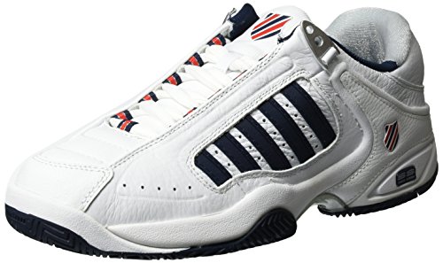 K-Swiss Performance Męskie buty tenisowe Ks Tfw Defier Rs, biały Dressblues Fieryred 38, 41.5 EU