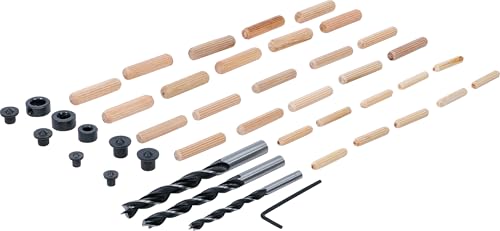 BGS Diy 50405 Zestaw kołków drewnianych/wierteł 6 10 mm 43 szt.