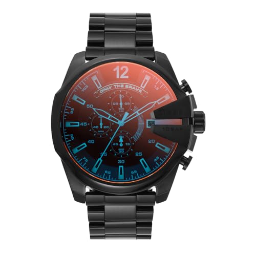 Diesel Mega Chief Zegarek Męski – Czarny 51 mm DZ4318