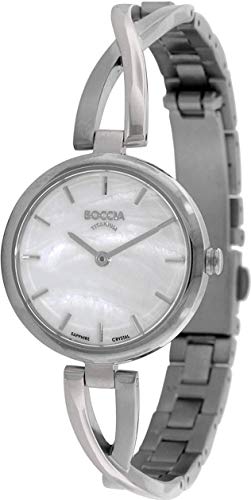 Boccia zegarek 3239 01, srebrny/masa perłowa., 28 mm, Bransoletka