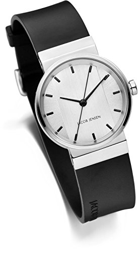JACOB JENSEN Unisex zegarek na rękę analogowy kwarcowy kauczuk NEW Seria NO. 747