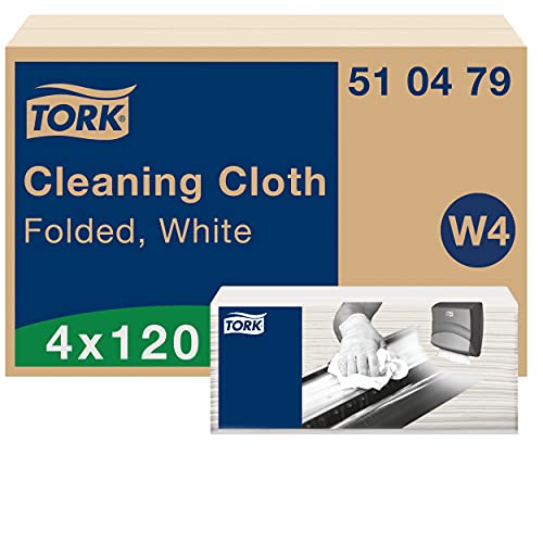 Tork Chusteczki do czyszczenia biała W4, elastyczne, 4 x 120 chusteczek 510479 - obrazek 1