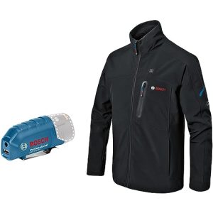 Bosch Professional Ogrzewana kurtka GHJ 12+18 V XA (w zestawie adapter USB GAA 12V 21) rozmiar 3XL Bosch Professional Ogrzewana kurtka GHJ 12+18 V XA (w zestawie adapter USB GAA 12V 21) rozmiar 3XL