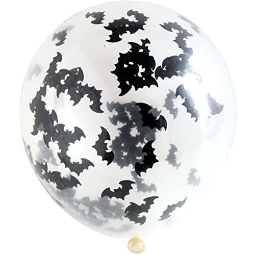 Folat Balony z nietoperzowym konfetti 30 cm 4 sztuki - obrazek 1