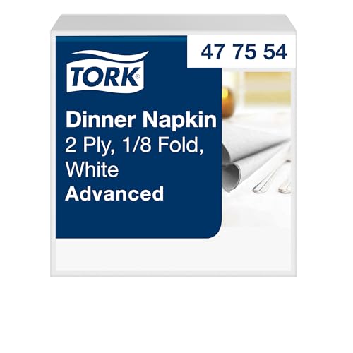 Tork 477554 serwetki obiadowe, składane na 1/8, białe (1800 szt.) - obrazek 1