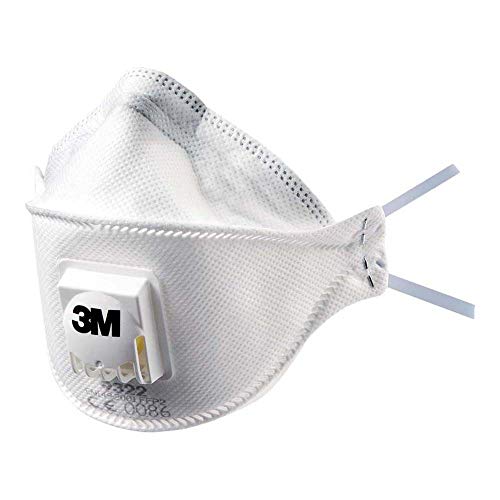 3M Aura maska ochronna 9322+, FFP2, z zaworem wydechowym Cool Flow, certyfikat bezpieczeństwa EN, 10 sztuk - obrazek 1