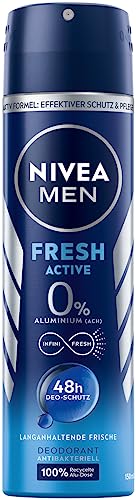 Nivea Men Fresh Active Dezodorant 0% aluminium