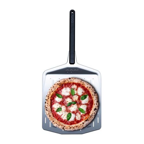 Ooni 30,5 cm Łopatka do Pizzy Profesjonalna Łopata Perforowana Aluminiowa Obracania Szufla z Perforacją - obrazek 1