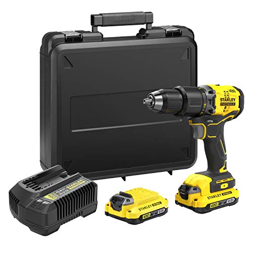Stanley FatMax SFMCD715D2K Akumulatorowa Wiertarko-Wkrętarka Udarowa – 18V 2Ah – Z 2 Akumulatorami