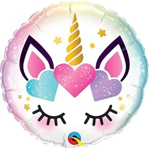Folat Balon foliowy Serca jednorożca 45cm Folat Balon foliowy Serca jednorożca 45cm