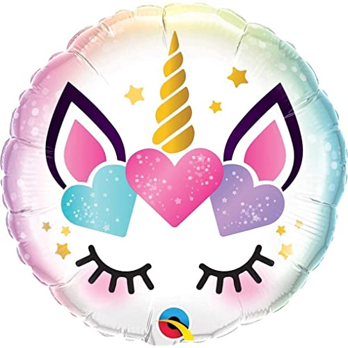 Folat Balon foliowy Serca jednorożca 45cm - obrazek 1
