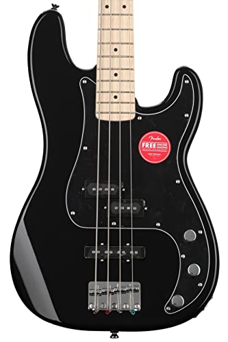 Squier by Fender Affinity Series elektryczna precyzyjna gitara basowa, klonowa podstrunnica, czarna pickguard, Squier by Fender Affinity Series elektryczna precyzyjna gitara basowa, klonowa podstrunnica, czarna pickguard,