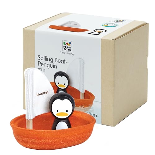 Plan Toys, zabawka do kąpieli Żaglówka z pingwinem Plan Toys, zabawka do kąpieli Żaglówka z pingwinem