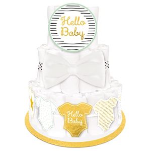 Podstawka dekoracja do ciast Hello Baby zestaw Podstawka dekoracja do ciast Hello Baby zestaw