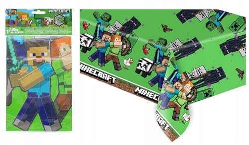 OBRUS PLASTIKOWY MINECRAFT 120X180 CM