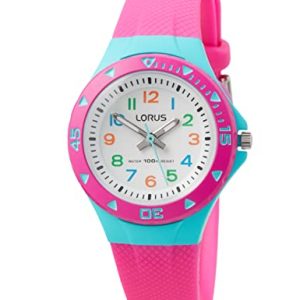 Lorus Kids zegarek dziewczęcy ze stali nierdzewnej, różowo turkusowy, One Size, Dzieci Lorus Kids zegarek dziewczęcy ze stali nierdzewnej, różowo turkusowy, One Size, Dzieci