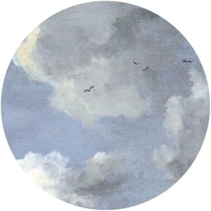 Komar DOT okrągła i samoprzylepna fototapeta flizelinowa Simply Sky Ø 125 cm 1 sztuka tapeta, dekoracja, tapeta ścienna, okładzina designerska D1 037