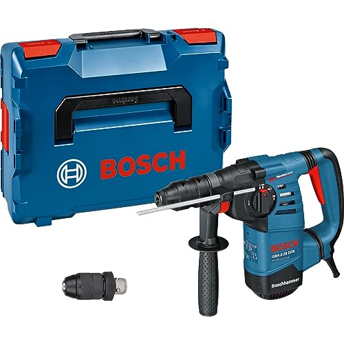 Bosch Professional: młot udarowo obrotowy GBH 3 28 DFR (800 W, nominalna prędkość obrotowa 0 900 min 1, wymienny uchwyt SDS plus, ogranicznik głębokości 210 mm, walizka L BOXX)