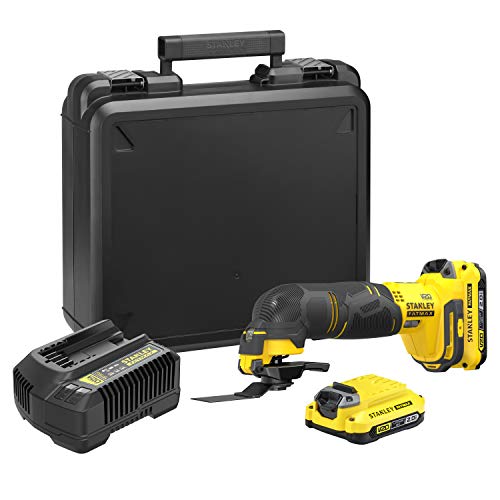Stanley FATMAX Narzędzie wielofunkcyjne bezprzewodowe 18V 8000-18000 osc/min z walizką 2x2Ah SFMCE500D2K-QW