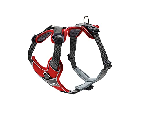HUNTER DIVO uprząż dla psa, XS, 34-47 cm, czerwony/szary