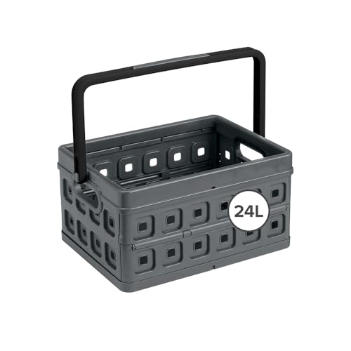helit sunware H6180588 Składane pudełko „the flap line, 24 litry, antracyt, 1 szt.
