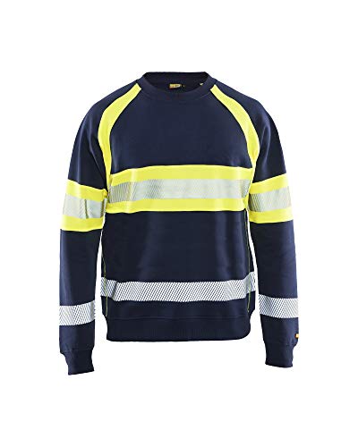 Blakläder Sweter "High Vis", rozmiar 1 sztuka, L, granatowy/żółty, 335911588933L - obrazek 1