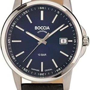 Boccia Zegarek ze skórzanym paskiem 3633 01, Bransoletka Boccia Zegarek ze skórzanym paskiem 3633 01, Bransoletka