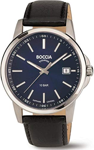 Boccia Zegarek ze skórzanym paskiem 3633 01, Bransoletka - obrazek 1