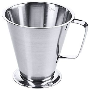 Dzbanek ze stali nierdzewnej 550 ml kuchenny kubek do gotowania kremowy dzban Dzbanek ze stali nierdzewnej 550 ml kuchenny kubek do gotowania kremowy dzban