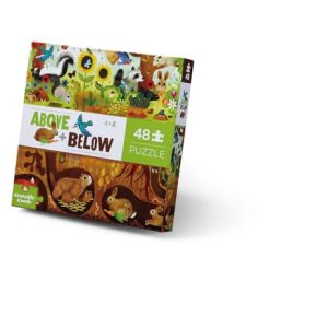 Bertoy 3876002 klasyczne puzzle powyżej i poniżej w pudełku, podwórko, 48 sztuk Bertoy 3876002 klasyczne puzzle powyżej i poniżej w pudełku, podwórko, 48 sztuk