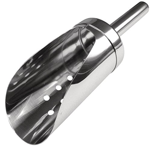 Łopatka do lodu z perforacjami 60 x 190 mm kuchnia restauracja catering dipper - obrazek 1
