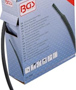 BGS 6848 Pudełko rurek termokurczliwych czarne Ø 5 mm 6 m BGS 6848 Pudełko rurek termokurczliwych czarne Ø 5 mm 6 m