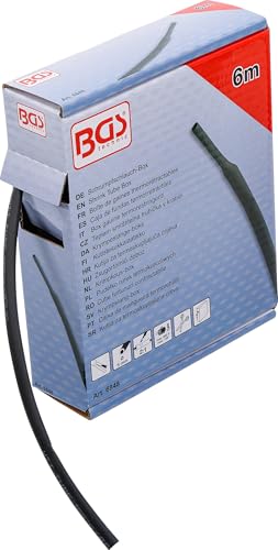 BGS 6848 Pudełko rurek termokurczliwych czarne Ø 5 mm 6 m - obrazek 1