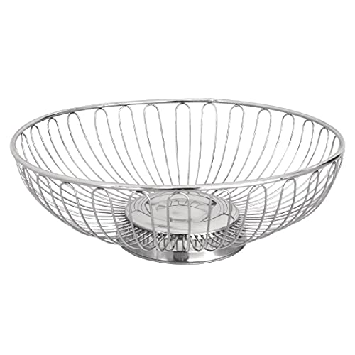 Miska z drutu 90 x 255 mm stal nierdzewna naczynie kuchenne na owoce i chleb - obrazek 1