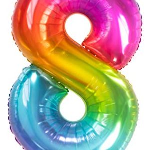 Folat Balon foliowy Yummy Gummy Rainbow Numer 8 86 cm Folat Balon foliowy Yummy Gummy Rainbow Numer 8 86 cm