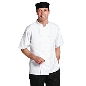 Whites Chefs Apparel B250 S Boston kurtka z krótkim rękawem, S, biała Whites Chefs Apparel B250 S Boston kurtka z krótkim rękawem, S, biała