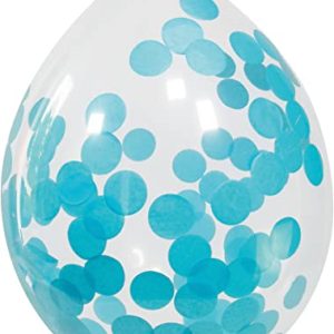Balony, konfetti, 12′, błękitne, 4 sztuki Balony, konfetti, 12′, błękitne, 4 sztuki