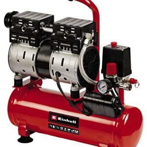 Einhell TE-AC 6 Silent Bezolejowy Kompresor – Czerwony/Czarny