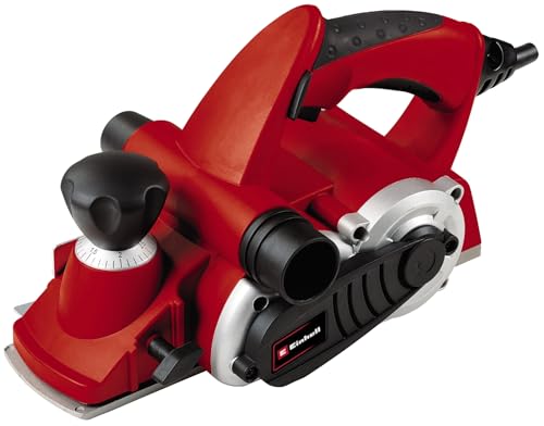 Einhell Strug elektryczny TE PL 900 (900 W, do 3 mm głębokości, duży wałek nożowy, płyta podstawy z rowkami V, miękki uchwyt, łącznie ogranicznikiem równoległym, głębokości wpustu, nóż struga TCT) - obrazek 1